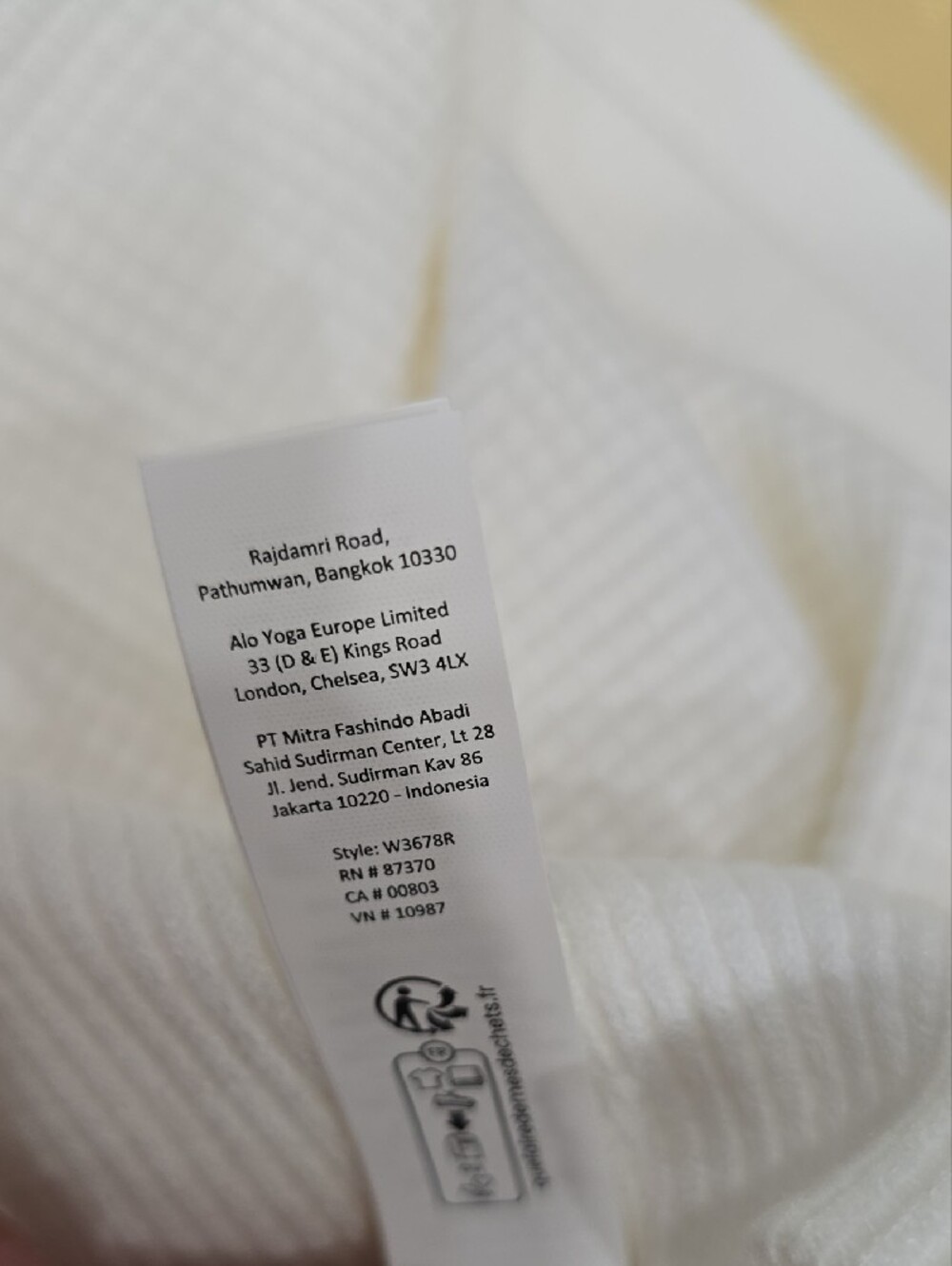 ALO Waffle Weekend Escape Mock Neck Long Sleeve - Picture 9 of 12